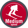 中速スキー / JP medium speed skiing